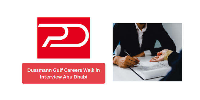 Dussmann Gulf Careers Walk in Interview Abu Dhabi 2026